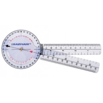 SAEHAN PLASTIC GONIOMETER 20 CM - 0° TO 360° PER 1°